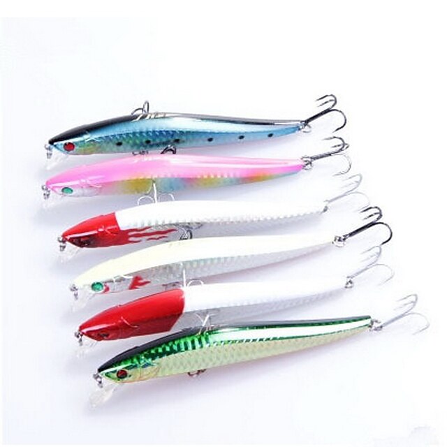  1 pcs Minnow Fishing Lures Minnow Floating Bass Trout Pike Bait Casting Hard Plastic