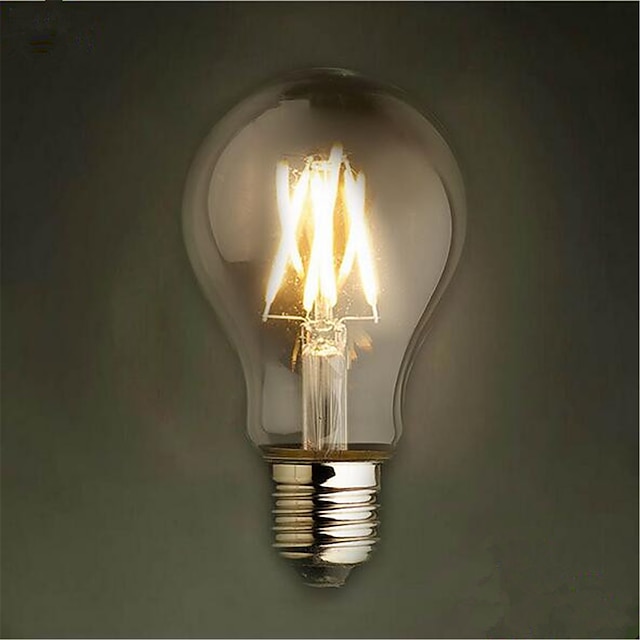  1pc 8 W LED-gloeilampen 700 lm E26 / E27 A60 (A19) 8 LED-kralen COB Decoratief Warm wit Koel wit 220-240 V / 1 stuks / RoHs