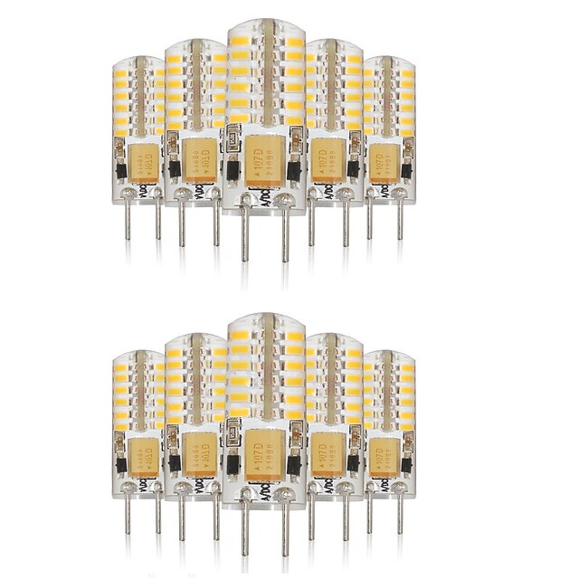  Luminárias de LED  Duplo-Pin 140-160 lm G4 T 48 Contas LED SMD 3014 Impermeável Decorativa Branco Quente Branco Frio Branco Natural 85-265 V / 10 pçs / RoHs