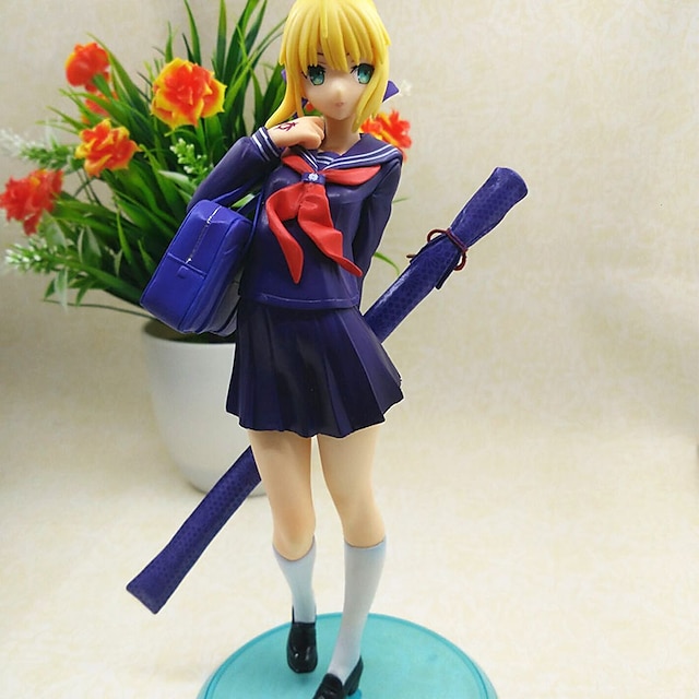  Anime Action Figures Inspired by Fate / stay night Saber Lily PVC(PolyVinyl Chloride) 22 cm CM Model Toys Doll Toy