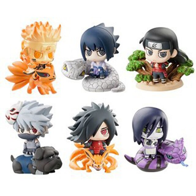  Anime Action Figures Inspired by Naruto Hokage PVC(PolyVinyl Chloride) 6 cm CM Model Toys Doll Toy
