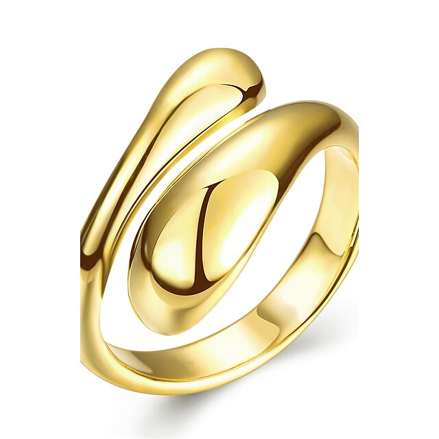  Ring Geometrisch Golden Silber Rose Rosegold Kupfer versilbert damas / vergoldet / Rose Gold überzogen / Damen / vergoldet / Rose Gold überzogen