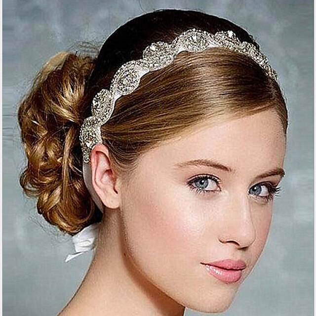  krystall hodebånd headpiece bryllupsfesten elegant feminin stil