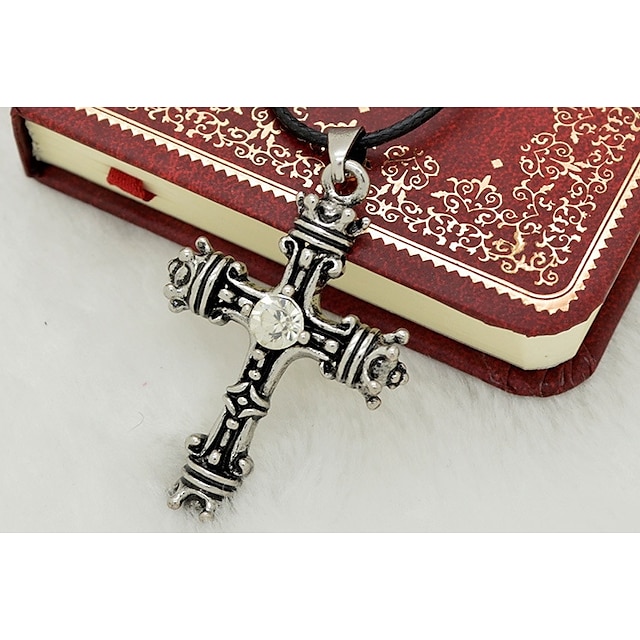  Herre Kors Personaliseret Religiøs Mode Titanium Stål , Daglig Afslappet