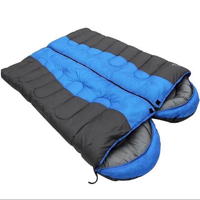  Sleeping Bag Outdoor Double Wide Bag 8 °C Double Size Hollow Cotton Waterproof Portable Windproof Warm Moistureproof Ultra Light (UL) Breathability Anti-Insect Dust Proof Foldable 180*30 cm for