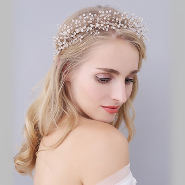  Crystal Crown Tiaras / Headbands with 1 Piece Wedding / Special Occasion Headpiece
