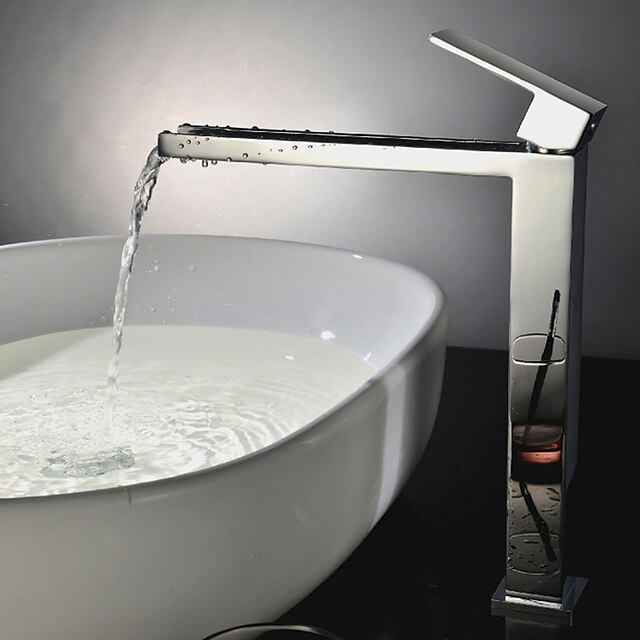  Bathtub Faucet - Waterfall Chrome Tub And Shower Single Handle One HoleBath Taps