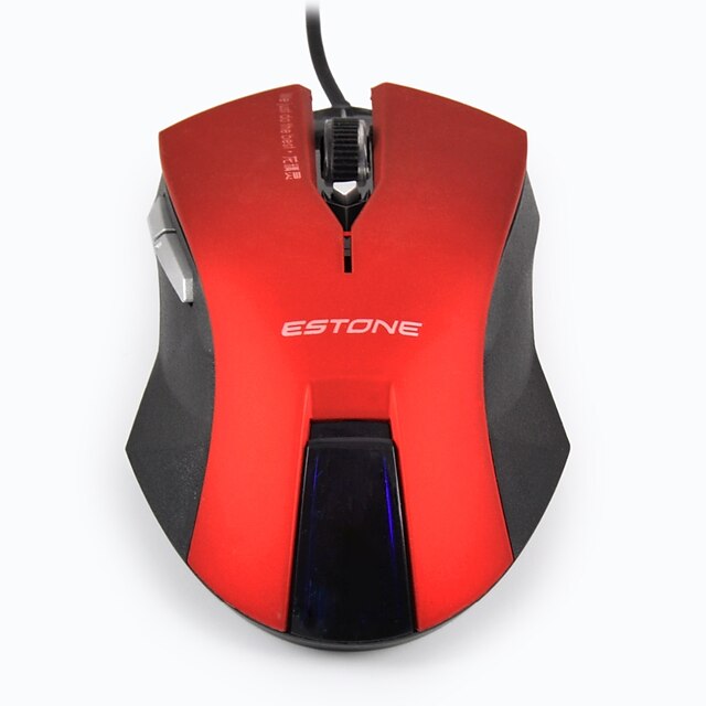  Estone E-8100 Professional Mice 6 Buttons Gaming Mouse 2400DPI LED Optical USB Wired Computer Mouse Cable Mouse Gamer