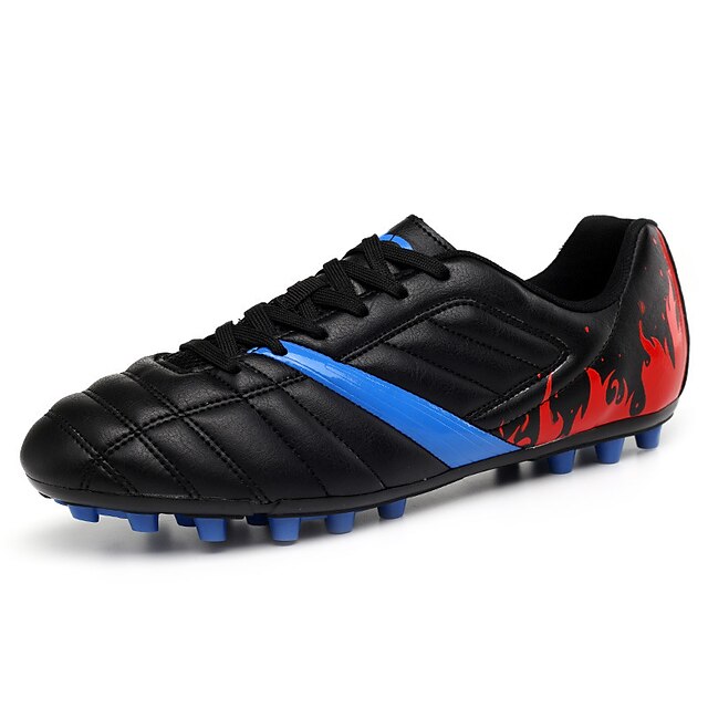  Men's Football Boots Anti-Slip Anti-Shake / Damping Breathable Comfortable Football / Soccer PU Summer Spring Black White Blue