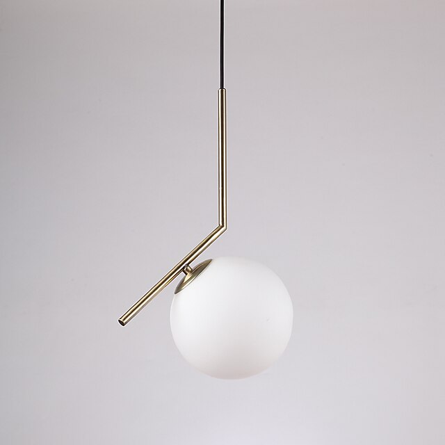 Lights & Lighting Pendant Lights | 1-Light 20 cm Mini Style Pendant Light Metal Glass Globe Electroplated Modern Contemporary 11