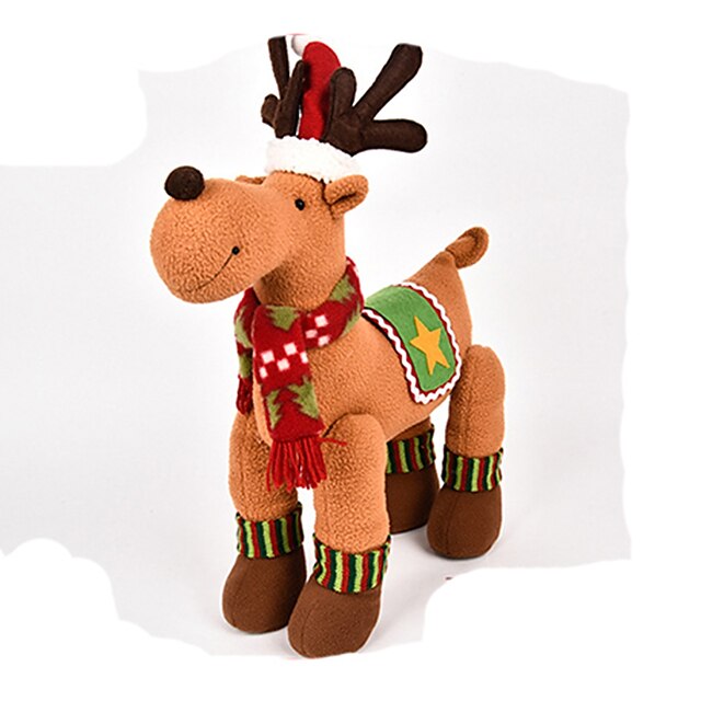  קישוטי חג מולד Elk חמוד קטיפה משחק דמיוני, גרב, מתנות יום הולדת נהדרות אספקת לטובת מסיבה בנים בנות מבוגרים