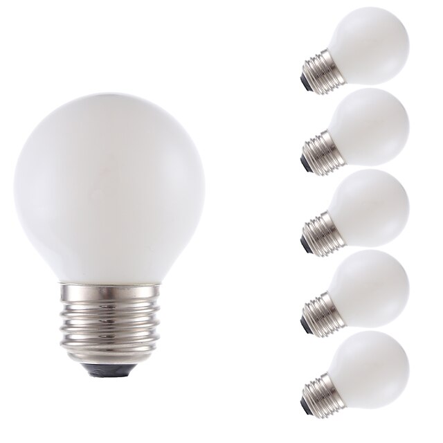  GMY® 6pcs Bec Filet LED 150 lm E26 / E27 G16.5 2 LED-uri de margele COB Intensitate Luminoasă Reglabilă Alb Cald / 6 bc / UL Listat