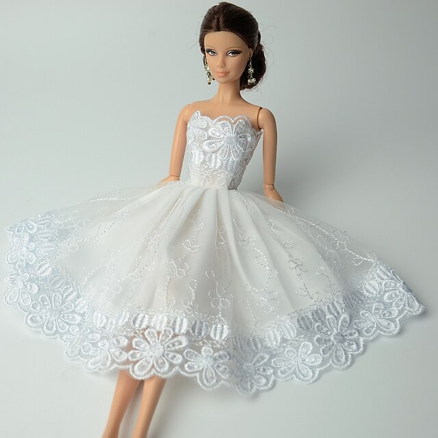  Puppenkleid Party / Abends Für Barbie Spitze Spitze Organza Kleid Für Mädchen Puppe Spielzeug