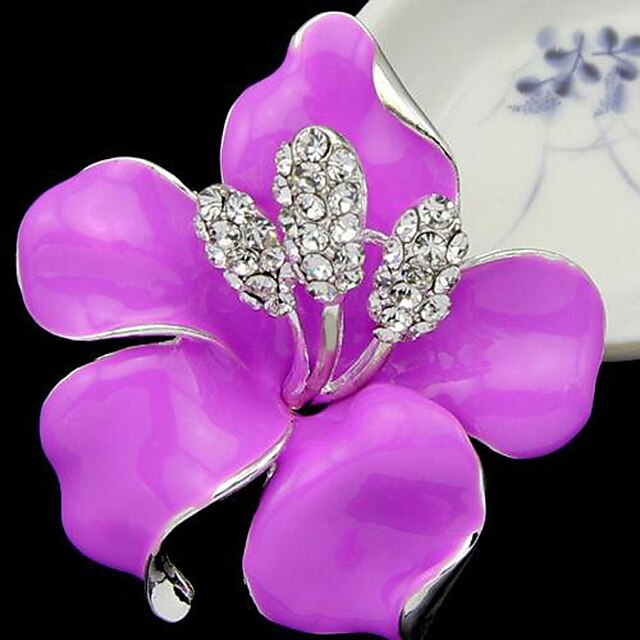  Women's Brooches Ladies Brooch Jewelry White Purple Red For Party Casual Daily