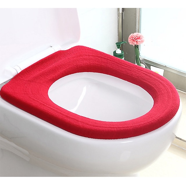  トイレシートカバー コンテンポラリー リネン / コットン １枚 - 浴室 トイレアクセサリー