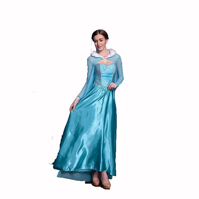 Princess Fairytale Women's Christmas Halloween Carnival Festival / Holiday Polyester Women's Carnival Costumes Solid Colored Lace / Dress / Shawl / Dress / Shawl