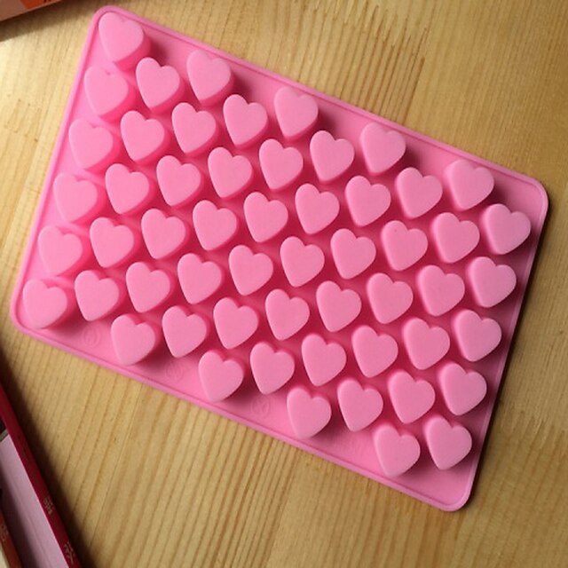  kuchenne narzędzia do pieczenia 55 otworów słodkie serce w stylu silikonowe formy czekoladowe cukierki lodowe na patyku muffin formy valentine ekspres do prezentów