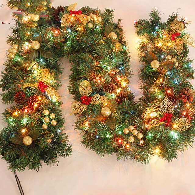 Feliz Navidad de caa de RATN navidad verde wreathoriginal de navidad guirlande partido decoracin de RATN pvc ornamento