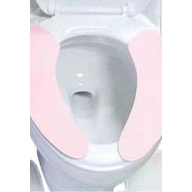  Color paste type toilet seat pad    Convenient to carry with repeated washing    Toilet seat pad    Toilet seat cushion    (Random Colours)