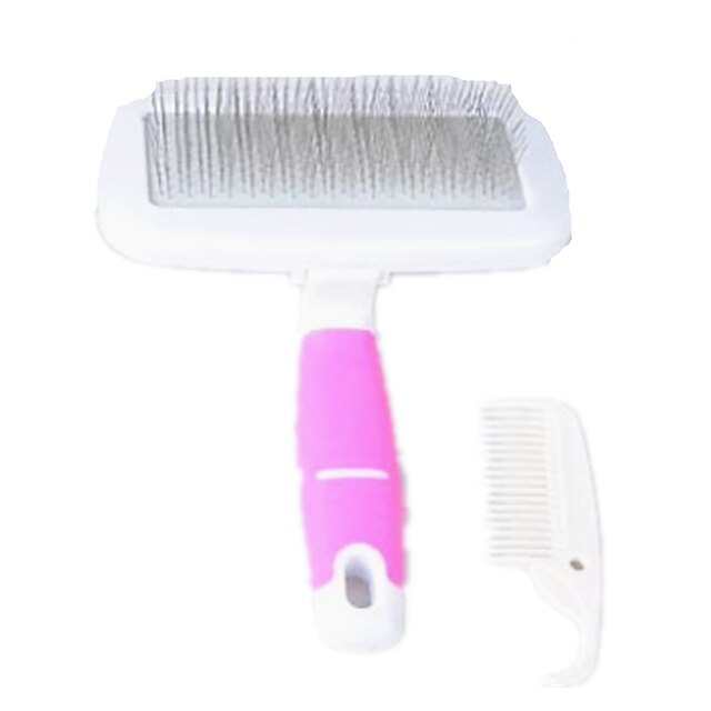  Chien Brosses Outils de délestage Acier inoxydable Peignes Brosses Décontracté / Quotidien Animaux de Compagnie Accessoires de Toilettage Blanche