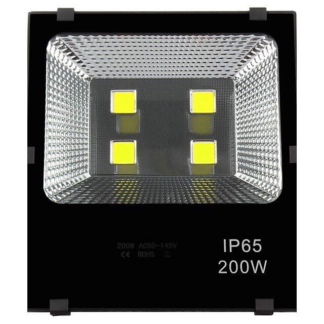 200W LED-projektører 20000 lm Varm hvid / Kold hvid Højeffekts-LED Vandtæt AC 220-240 / AC 110-130 V 1 stk