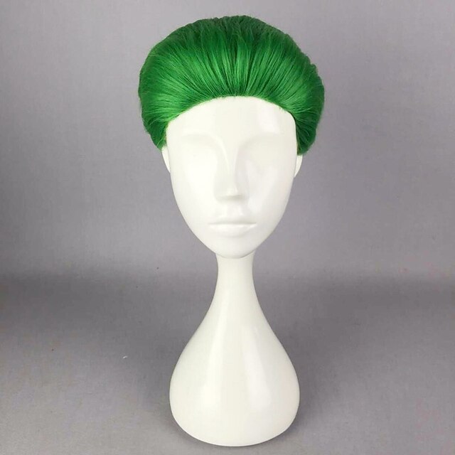  Syntetiske parykker Kostumeparykker Lige Ret Paryk Kort Grøn Syntetisk hår Dame Grøn hairjoy