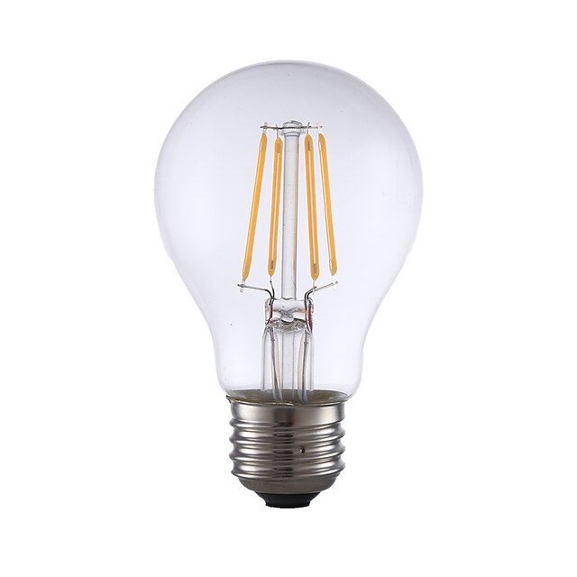  GMY® 1pc 4 W LED Filament Bulbs 350 lm A60(A19) 4 LED Beads COB Dimmable Warm White 110-130 V / 1 pc