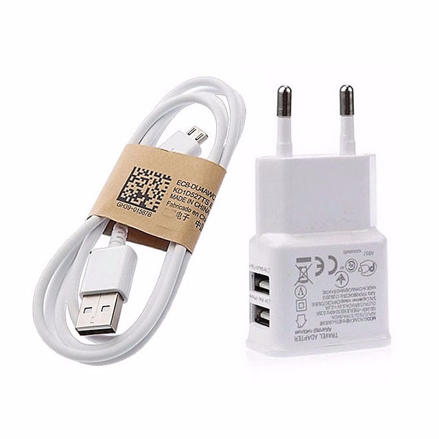  מטען לבית / מטען נייד מטען USB EU מחבר הטענה מהירה 2חיבוריUSB 3.1 A ל