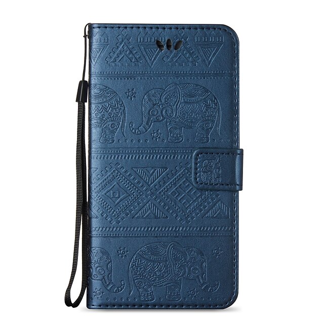  Case For Apple iPhone X / iPhone 8 Plus / iPhone 8 Wallet / Card Holder / with Stand Full Body Cases Animal / Elephant Hard PU Leather