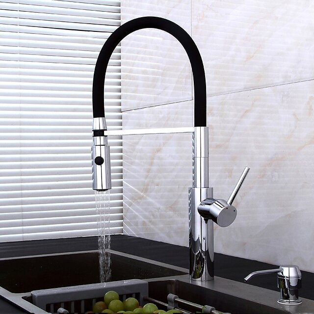  Armatur für die Küche - Moderne / Art déco / Retro / Modern Chrom Pull-out / Pull-down / Standard Spout / Hoch / High-Arc Becken