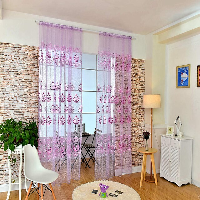  Sheer Curtains Shades One Panel 39WX 79
