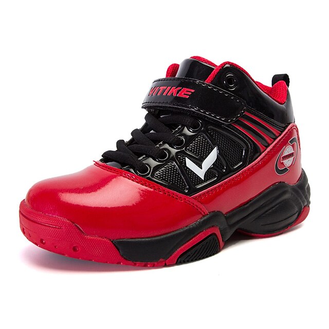  בנים נעליים PU אביב / סתיו נוחות נעלי אתלטיקה שרוכים ל שחור אדום / שחור / כחול