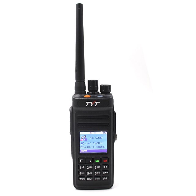  TYT MD-398 UHF Håndholdt / Dobbelt bånd / Digital Nød Alarm / Programmeringskabel / Programmerbar med datasoftware 5-10 km 5-10 km 1000 2800mAh 10W Walkie Talkie Toveis radio
