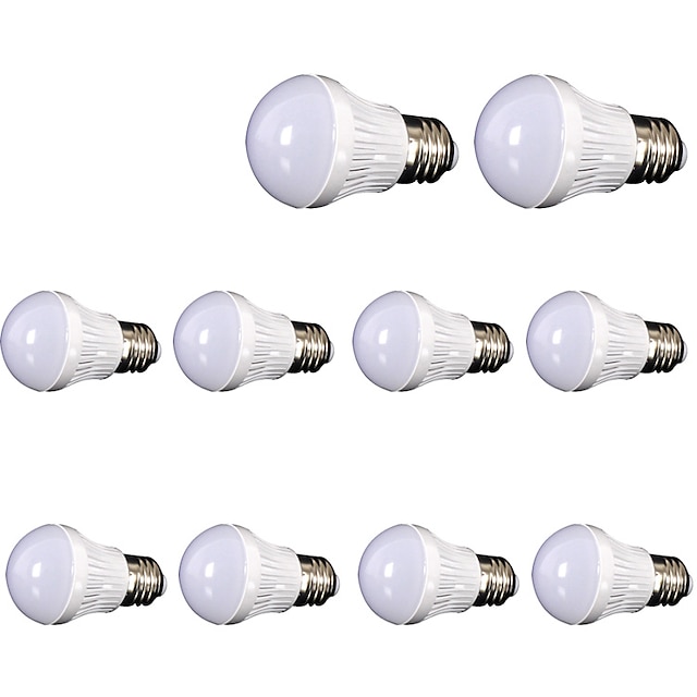  10pcs 5 W LED-pallolamput 400 lm E26 / E27 LED-helmet SMD 2835 Koristeltu Lämmin valkoinen 110 V 220-240 V / 10 kpl / RoHs / CE / CCC