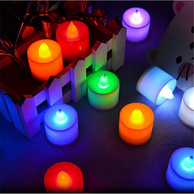  LED gyertyaizzók 300 lm T 1 LED gyöngyök Dip LED Dekoratív Piros Kék Sárga 85-265 V / RoHs / CCC