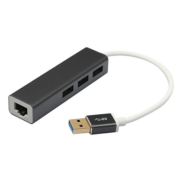  USB3.0 إلى RJ45 1000mbps محول إيثرنت الشبكة المحلية مع منفذ USB 3 3.0 مركزا لدعم ماك بوك 802.3az IEEE