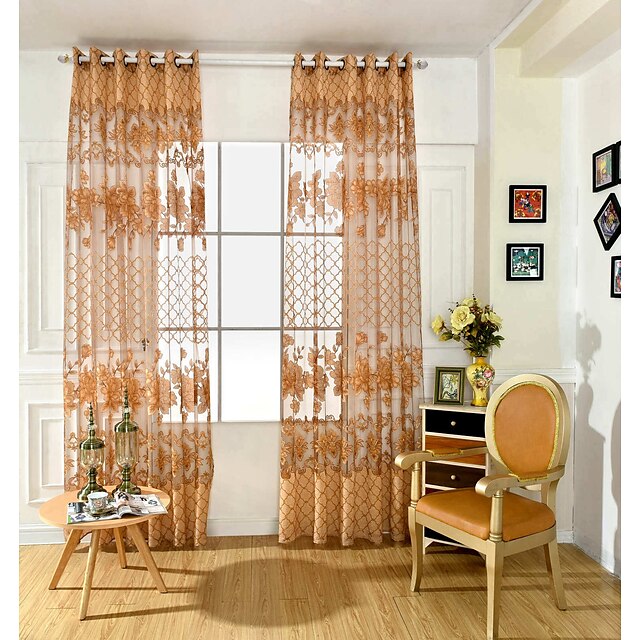  Sheer Curtains Shades Um Painel 39WX 98 