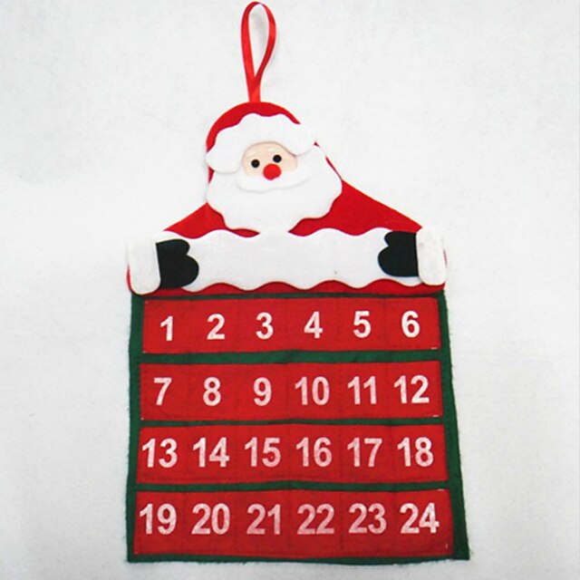  χριστουγεννιάτικο ημερολόγιο santa claus ημερολόγιο 30 * 40cm σετ γέννησης