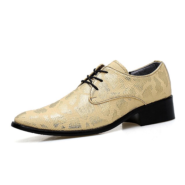  Heren Jurk schoenen Imitatieleer Lente / Herfst formele Schoenen Oxfords Wandelen Zwart / Goud / Zilver / Bruiloft / Feesten & Uitgaan / Feesten & Uitgaan