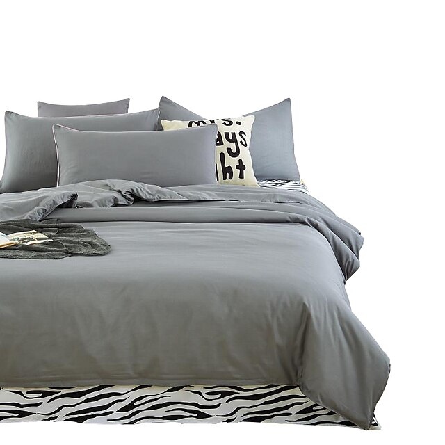  Seturi Duvet Cover Noutate 4 Piese Imprimeu reactiv 4pcs (1 Plapumă Duvet, 1 Cearceaf Plat, 2 Shams)