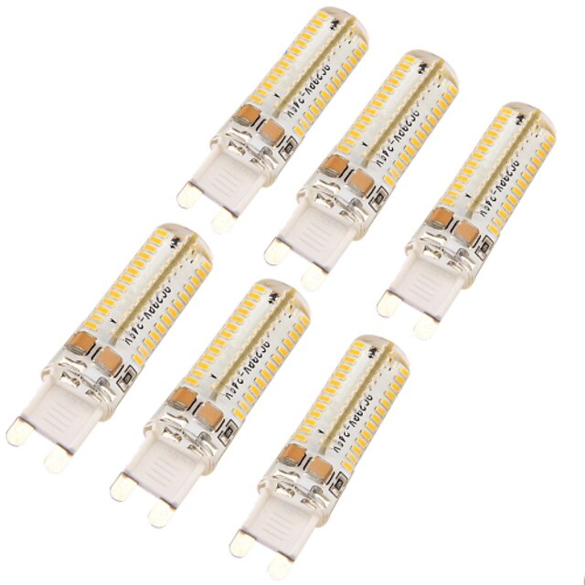  YouOKLight 6pcs 6 W LED à Double Broches 450-500 lm G9 T 104 Perles LED SMD 3014 Décorative Blanc Chaud Blanc Froid 220-240 V / 6 pièces / RoHs / FCC