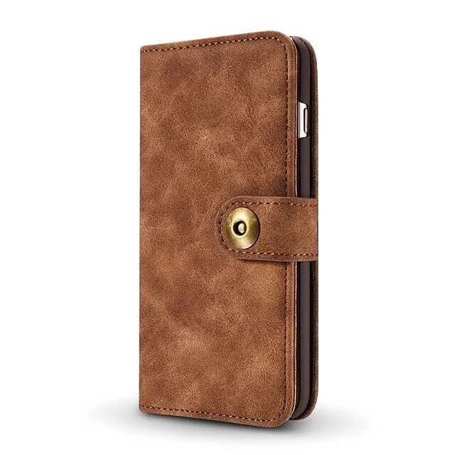  Case For Apple iPhone X / iPhone 8 Plus / iPhone 8 Wallet / Card Holder Full Body Cases Solid Colored Hard Genuine Leather