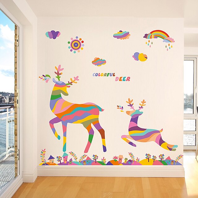  Decorative Wall Stickers - Plane Wall Stickers Animals / Christmas Decorations Living Room / Shops / Cafes / Removable