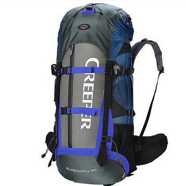  60 L ryggsekk Reiseorganisator Ryggsekk Pakker Camping & Fjellvandring Reise Multifunksjonell Oxford Nylon