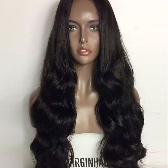  Włosy naturalne Front lace bez kleju Siateczka z przodu Peruka Kardashian styl Włosy brazylijskie Body wave Peruka z Baby Hair Naturalna linia włosów Peruka afroamerykańska W 100% ręcznie wiązane
