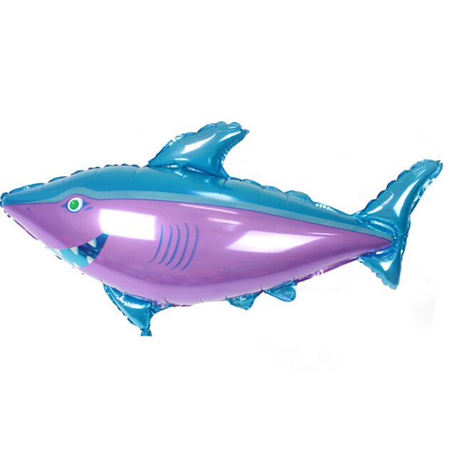 Balls Balloon Fish Shark Party Inflatable Large Size Aluminium Adults' Boys' Toy Gift