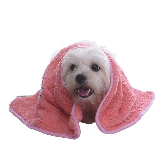  Bærbar / Foldbar / Blød Hunde tøj Sundhedspleje / Rengøring / Håndklæder Blå / Lys pink / Kakifarvet Kat / Hund