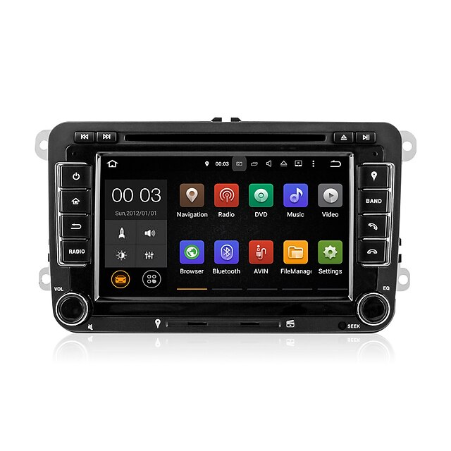  7 Inch Android 5.1 Car DVD Player Multimedia System Wifi DAB for VW Magotan Focus 2007-2011 Golf 5 Golf 6 Caddy Polo V 6R DU7048LT