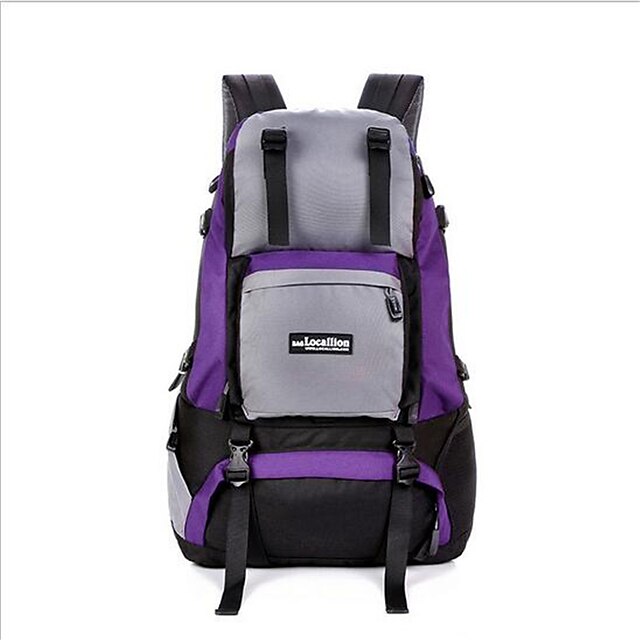  Zainetti Mochila de Ciclismo Viagem Duffel 40 L - Prova-de-Água Respirável Resistente ao Choque Ao ar livre Acampar e Caminhar Alpinismo Esportes Relaxantes Náilon Roxo Amarelo Khaki