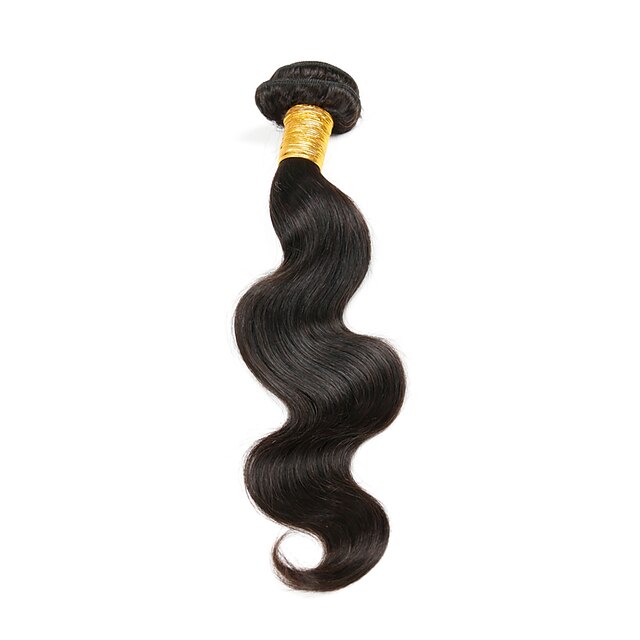  1 Bundle Hair Weaves Peruvian Hair Body Wave Human Hair Extensions Virgin Human Hair Natural Color Hair Weaves / Hair Bulk 10-30 inch 7a / 10A